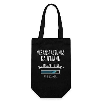Veranstaltungskaufmann Ausbildung Beruf Geschenk - Geschenkbeutel für Flaschen - Schwarz - Vorne