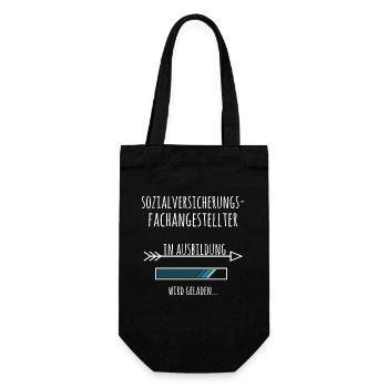 Sozialversicherungsfachangestellter Ausbildung - Geschenkbeutel für Flaschen - Schwarz - Vorne