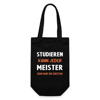 Meister Prüfung Bestanderen Prüfung - Geschenkbeutel für Flaschen - Schwarz - Vorne
