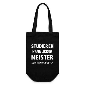 Meister Prüfung Bestanderen Prüfung - Geschenkbeutel für Flaschen - Schwarz - Vorne