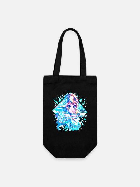 Anime Reine des neiges Princesse des glaces - Sac Ă bouteille - noir