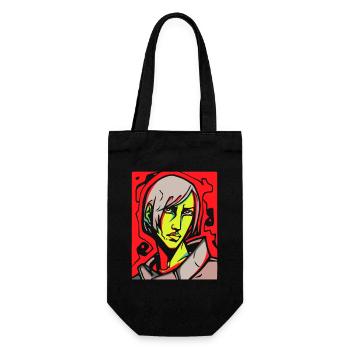 A cool, handsome anime guy - Gift Bag for Bottles - black - Front