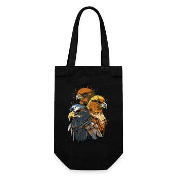Cartoon of Cool Raptor Gang - Gift Bag for Bottles - black - Front