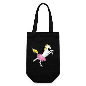 Horse Ballerina Ballet Dance - Gift Bag for Bottles - black - Front