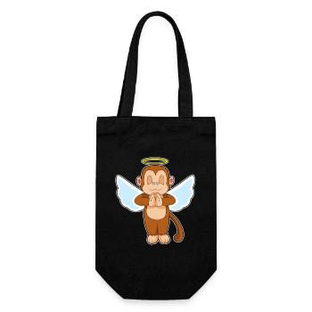 Ailes d’ange singe - Sac à bouteille - noir - Devant