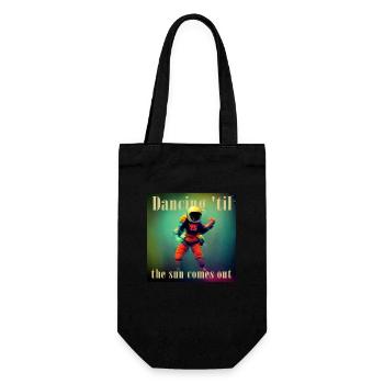 Danser jusqu’à ce que le soleil sorte cosmonaute - Sac à bouteille - noir - Devant