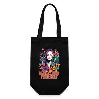 Redécouvrez-vous - Graphique esthétique tendance - Sac à bouteille - noir - Devant