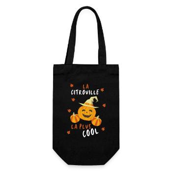 The Coolest Pumpkin - Gift Bag for Bottles - black - Front