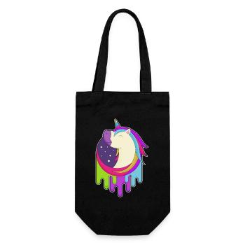 Étoiles Licorne - Sac à bouteille - noir - Devant