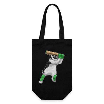 Badger Cricket Cricket Bat - Gift Bag for Bottles - black - Front