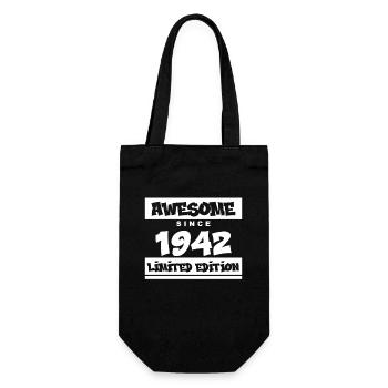 1942 - Jahrgang 1942 - Fantastisch seit 1942 - Geschenkbeutel für Flaschen - Schwarz - Vorne