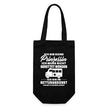 Frauensanitäterin Sanitäterin - Geschenkbeutel für Flaschen - Schwarz - Vorne