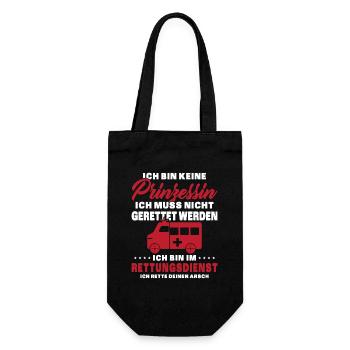 Frauensanitäterin Sanitäterin - Geschenkbeutel für Flaschen - Schwarz - Vorne