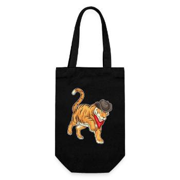 Chapeau de cowboy tigre - Sac à bouteille - noir - Devant