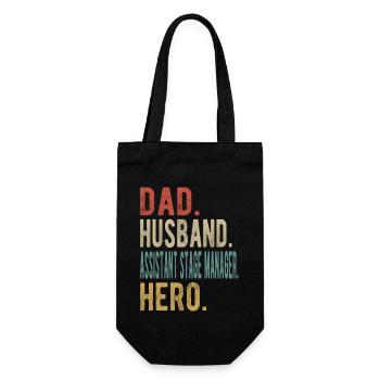 Assistant régisseur Papa Mari Héros - Sac à bouteille - noir - Devant