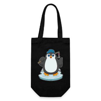 Penguin Angler Fishing Rod Fishing Rod - Gift Bag for Bottles - black - Front