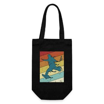 Retro Professional Soccer God Soccer Player - Gift Bag for Bottles - black - Front