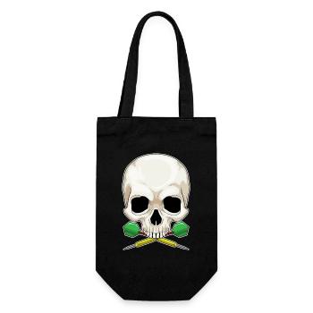 Fléchette tête de mort - Sac à bouteille - noir - Devant