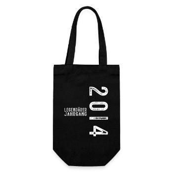 10 Jahre Legendärer Jahrgang 2014 - Geschenkbeutel für Flaschen - Schwarz - Vorne
