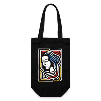 The Beautiful Labyrinth - Gift Bag for Bottles - black - Front