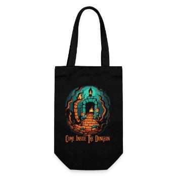Come into the dungeon - Gift Bag for Bottles - black - Front