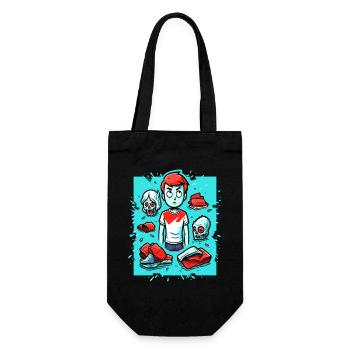 Cartoon Surprise : Faites vos valises, garçon - Sac à bouteille - noir - Devant