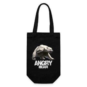 Angry Bear - Gift Bag for Bottles - black - Front