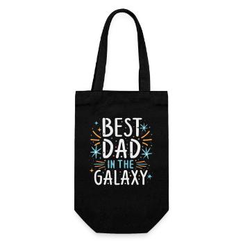 Meilleur papa de la galaxie - Sac à bouteille - noir - Devant
