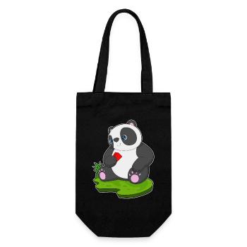 Panda Poker Pokerkarten - Geschenkbeutel für Flaschen - Schwarz - Vorne