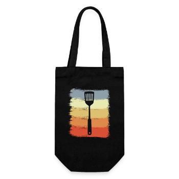 Cuillère en bois Vintage - Sac à bouteille - noir - Devant