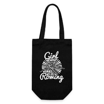 Fille qui aime ramer - Sac à bouteille - noir - Devant