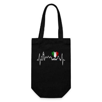 Venice Skyline Heartbeat Italy I Love Venezia - Gift Bag for Bottles - black - Front