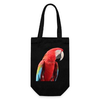 Papageien Vogel T-shirt Geschenk - Geschenkbeutel für Flaschen - Schwarz - Vorne