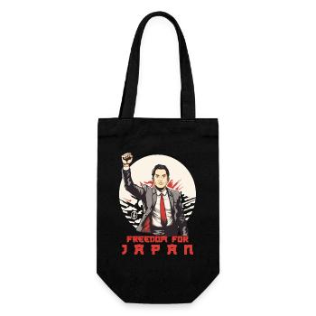 Freiheit für Japan - Geschenkbeutel für Flaschen - Schwarz - Vorne