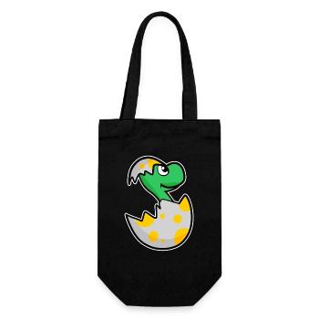 Dinosaure oeuf Dino bébé Motif - Sac à bouteille - noir - Devant