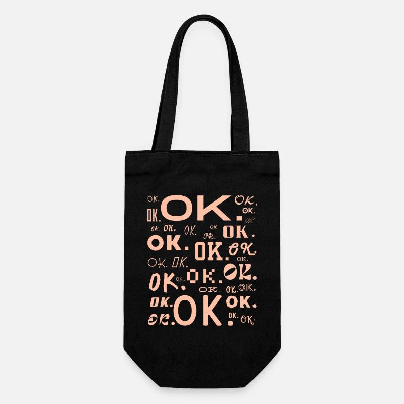 OK. - Geschenkbeutel für Flaschen - Schwarz