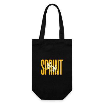 Sprint Silhouette Radrennen - Geschenkbeutel für Flaschen - Schwarz - Vorne