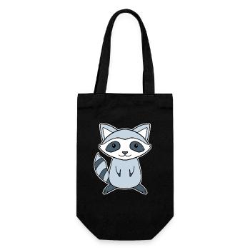 Raton laveur - Sac à bouteille - noir - Devant