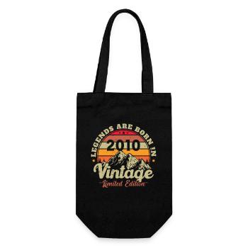 Cadeau D'anniversaire Vintage 2010 - Sac à bouteille - noir - Devant