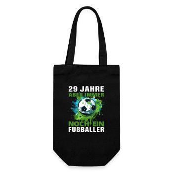 Fußballer 29 Geburtstag Fußballspieler Spruch - Geschenkbeutel für Flaschen - Schwarz - Vorne