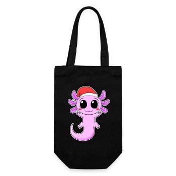 Axolotl Noël - Sac à bouteille - noir - Devant