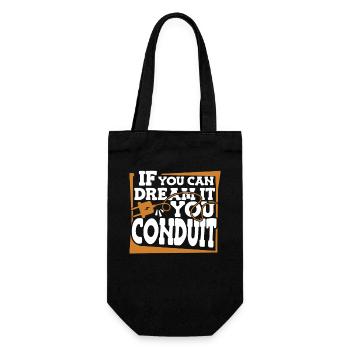 If You Can Dream It You Conduit Electronics Technician - Gift Bag for Bottles - black - Front