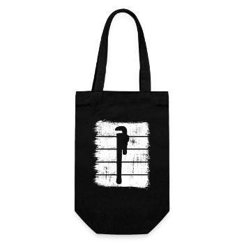 Croquis de clé à pipe à eau - Sac à bouteille - noir - Devant