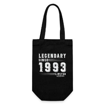 Legendary Since 1993 Vintage Anniversary Gift - Gift Bag for Bottles - black - Front