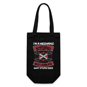 Je suis mécanicien, je ne peux pas réparer un véhicule de maître stupide - Sac à bouteille - noir - Devant