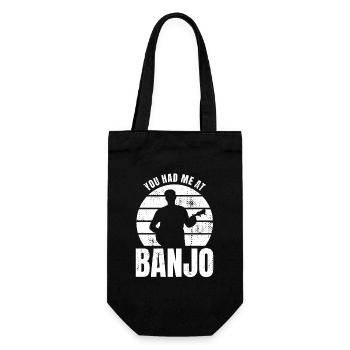 You Had Me At Banjo - Gift Bag for Bottles - black - Front