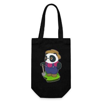 Ferme de pelles Panda Farmer - Sac à bouteille - noir - Devant