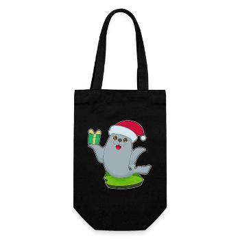 Paquet de Noël scellé - Sac à bouteille - noir - Devant