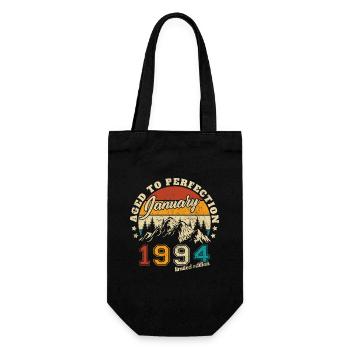 Birthday gift born in January 1994 - Gift Bag for Bottles - black - Front