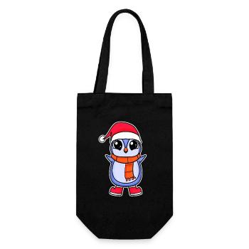 Pingouin Noël - Sac à bouteille - noir - Devant